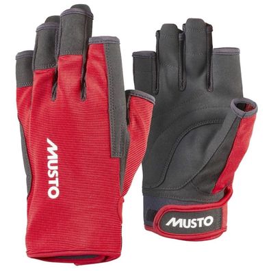 Musto Segelhandschuh Essential Sailing Glove 2 S/F kurz Rot