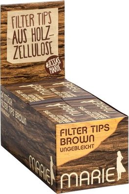 24x Marie Filter Tips BROWN 35