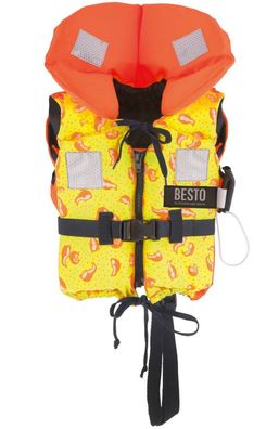 Marinepool Besto Kinder Rettungsweste Racingbelt 100N Pinguin gelb orange