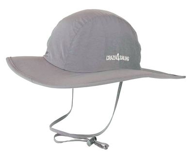 Crazy4Sailing C4S Seglerhut Sun Protect Hat UPF 40+ Grau mit UV- Schutzfaktor 40