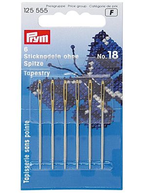 Prym Spleißnadel Set sechs Nadeln Sticknadeln Edelstahl Takelnade