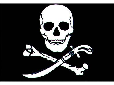 Talamex Flagge Pirat schwarz