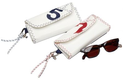 C4S, Brillenetui Sea Glasses, Navy/Rot