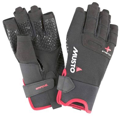 Musto Segelhandschuh Performance Glove Kurzfingerhandschu Schwarz