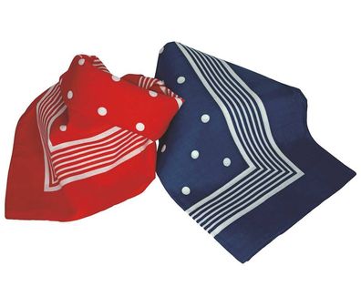 Crazy4Sailing Segler- Halstuch Punkte Rot Navy