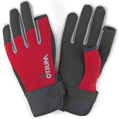 Musto Segelhandschuh Essential Sailing Glove L/F Lang Rot