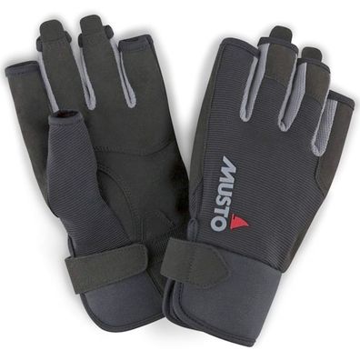 Musto Segelhandschuh Essential Sailing Gloves S/F kurz Schwarz
