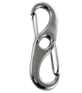 L`Ocean L´Ocean Doppelkarabinerhaken Edelstahl INOX A4-AISI 316 seewasser