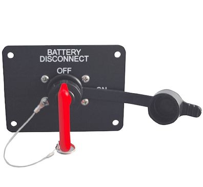 Talamex Batteriehauptschalter Paneel 12V 75A schlüssel abziehbar