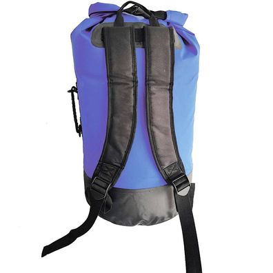 Crazy4Sailing C4S Seesack Drybag Rucksack wasserdicht Blau schwarz Rollverschluss