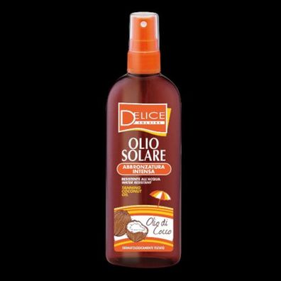 DELICE Sonnenöl Jojobaöl & Kokosöl Tanning Oil mit Vitamin E 150 ml