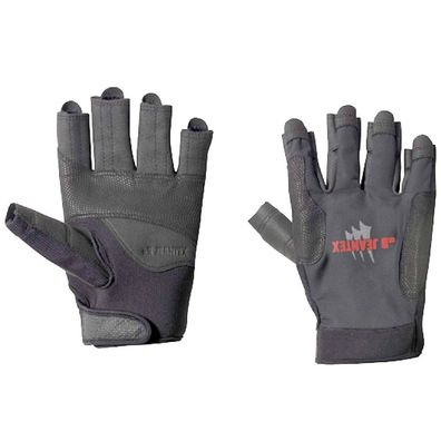 Jeantex Segelhandschuh Russel Kurzfinger Boots Jollenhandschuh schwarz