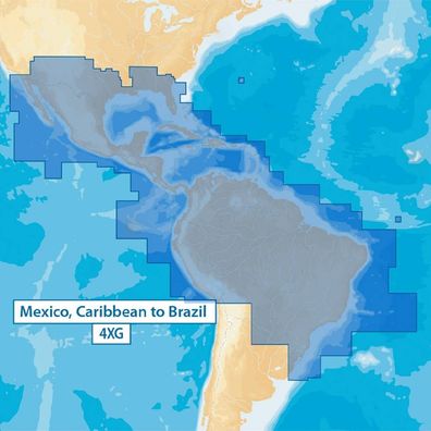 Garmin Navionics Seekarte Vektorkarte + 4 SA004L Mexico Caribbean Brazil MSD