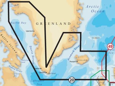 Garmin Navionics Vektorkarte + 20XG, Grönland & Island
