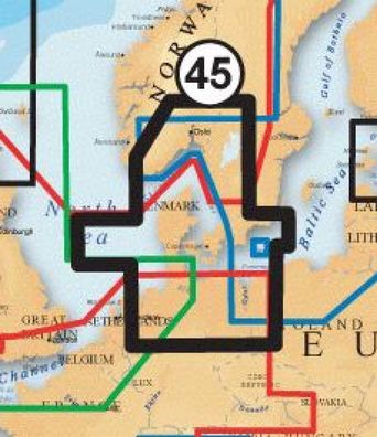 Garmin Navionics Vektorkarte Gold 45XG Skagerrak Kattegat Ostsee Nordsee