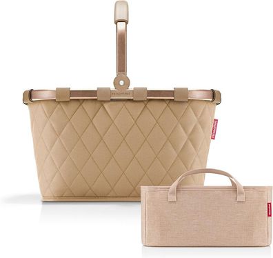 reisenthel Set Carrybag + Organizer BKBX, rhombus ginger + twist coffee, Unisex