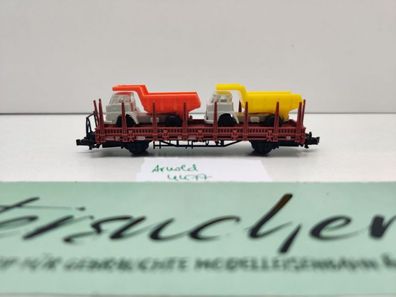 Arnold N DC 4477 Rungenwagen "2 Henschel Muldenkipper" Kbs442 / DB