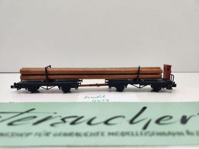 Arnold N DC 4479 Drehschemelwagen-Paar für Langholz / helle Kuppelstange
