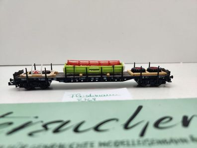 Fleischmann N DC 8268 Rungenwagen "Landw. Ladung" Rs684 / NEM / DB