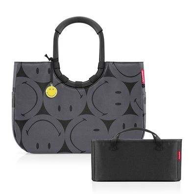 reisenthel Set Loopshopper L + Organizer ORBX, smiley® grey + black, Damen