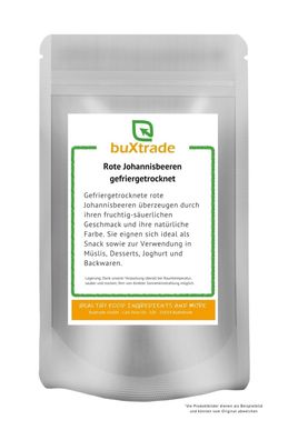 Gefriergetrocknete rote Johannisbeeren 50 g