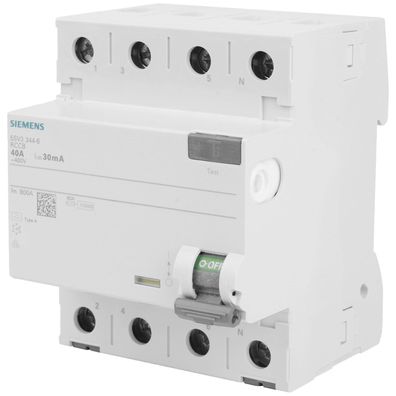 Siemens Fehlerstrom-Schutzschalter 4-polig 40A 30mA FI-Schalter Schutzschalter