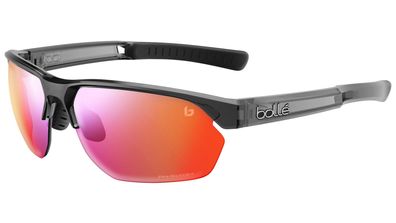 BOLLÉ Sportbrille "Victus" Größe Medium, dark grey crystal, Gläser Phantom Clear