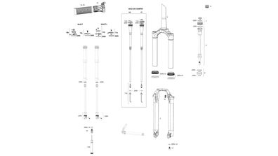 Rockshox Federgabel SID Select / Select+ / Ultimat 100 mm