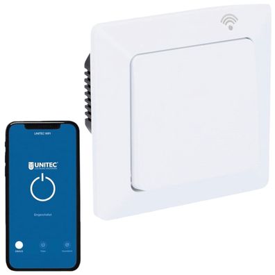 Unitec WLAN Smart Schalter Set Modul WiFi Lichtschalter für Alexa Google Tuya