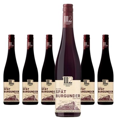 6 x Markgräflich Badisches Weinhaus Elfhundertzwölf Spätburgunder – 2025