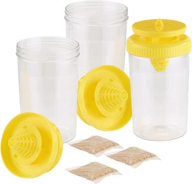 NEU 3er Set Fliegenfallen natürlicher Wirkstoff für Camping Garten Outdoor See