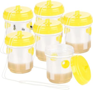 NEU 6er Set Giftfrei Wespen Fliegenfalle für Outdoor Camping See Terrasse Balkon