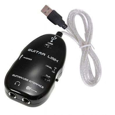Q06C USB Gitarrenkabel 1,2m, Audio Interface Kabel für Gitarre zu USB, Aufnahme