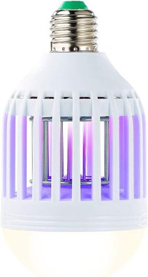 NEU 2in1 UV Insektenkiller LED Lampe Glühbirne für Mücken Wohnung Gartenhaus BBQ