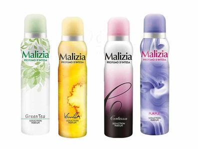 Malizia Donna Set Deospray 4 x 150 ml
