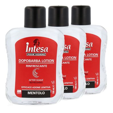 intesa pour Homme After Shave Refreshing Lotion 3x 100 ml Menthol