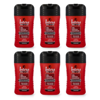 intesa pour Homme Ginseng Duschgel & Shampoo 2in1- 6x 250 ml