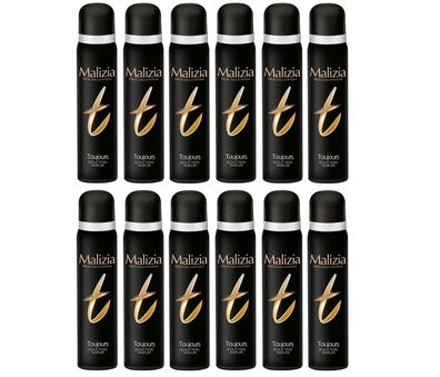 Malizia DONNA Body Spray deodorant - Toujours - 12x 100ml