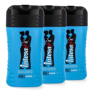 intesa unisex Guarana Duschgel & Shampoo 2in1 - 3x 250ml