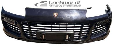Porsche Cayenne Turbo Stoßstange Stoßfänger 9PA 957 07-10 LC9Z Schwarz Frontstoß