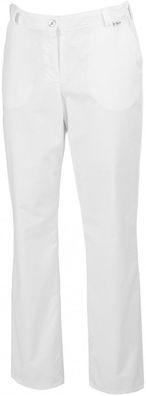 Damenhose Beruf weiss Stretch Mischgewebe elastischer Bund Gr. 48s