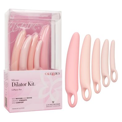 Silikon Vaginal-Dilatator Set 5-teilig verschiedene Groessen Rosa
