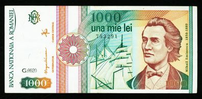 Rumänien. 1000 Lei 1991. 101Aa