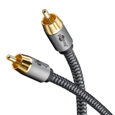 Goobay -Plus- Cinchkabel speziell für Subwoofer - Mono - beidseitig Cinchstecker