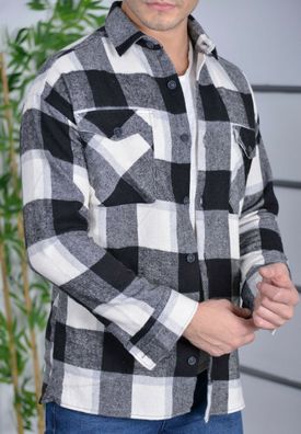 Megaman Jeans H-262 Flanellhemd Kariert Hemd Holzfällerhemd Herren Holzfäller