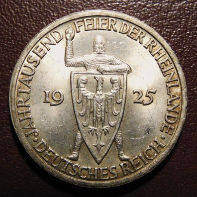 3 Reichsmark 1925 A. Rheinlande