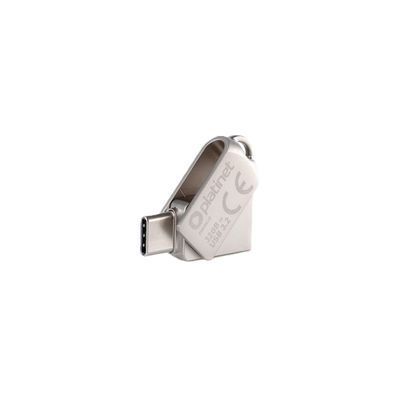 Platinet USB Stick 32 GB USB 3.2 USB-C Metall Silber