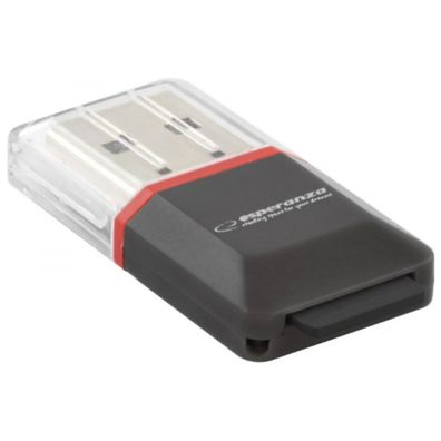 Esperanza EA134K Kartenleser Schwarz, Silber, Transparent USB 2.0