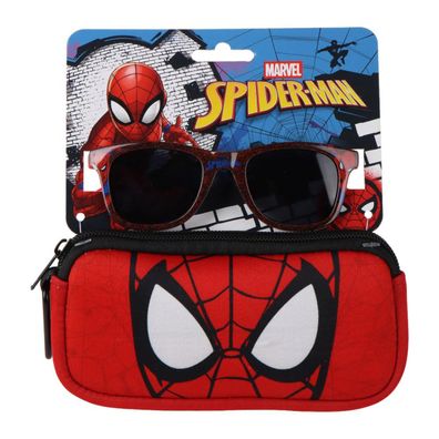 Spider-Man Kinder Sonnenbrille mit Etui und Aufbewahrungshülle für Schule und