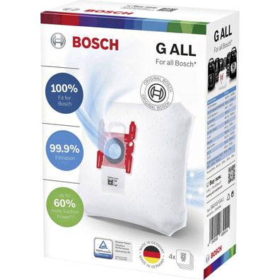 Bosch Staubsaugerbeutel BBZ41FGALL G ALL 4 Stück